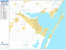 Corpus Christi Digital Map Basic Style